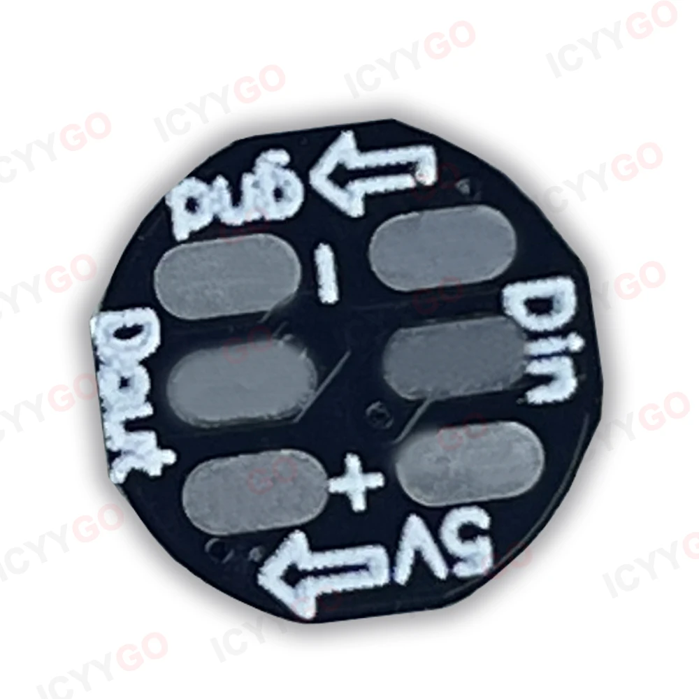 Imagem -05 - Pinos Ws281 Led Rgb Chips Dc5v Preto Branco Pcb Dissipador de Calor Ws2811 Embutido ic 5050 Rgb Smd Chip Icyygo 10100 Peças Ws2812b