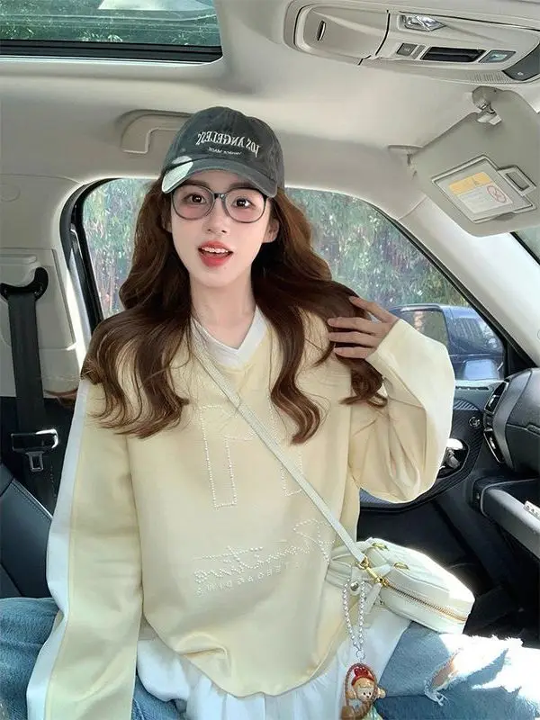 

Женская толстовка оверсайз с пайетками и плиссированной юбкой средней длины, осенняя, модная, больших размеров (до 300 фунтов)