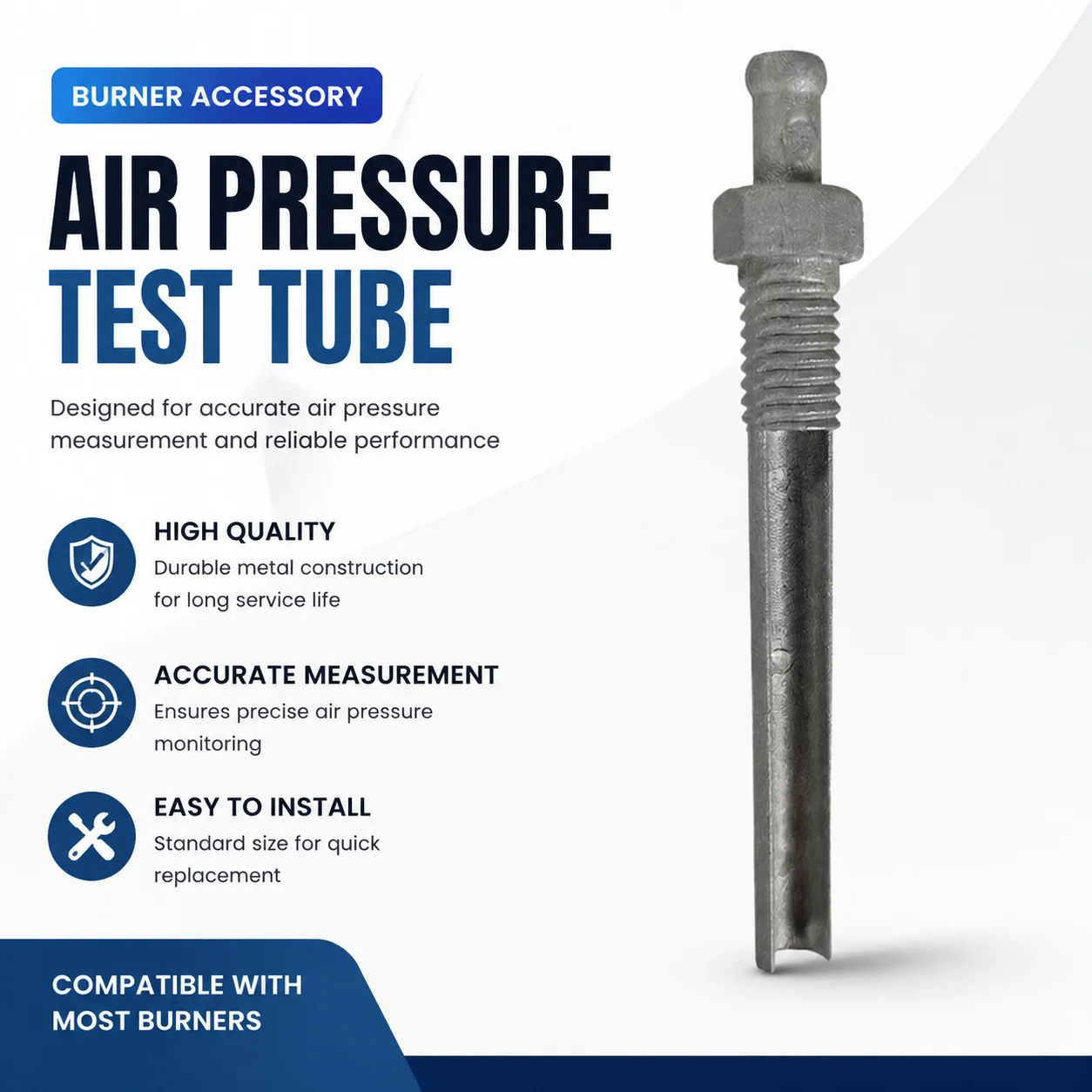 Universal Pressure Sampling Pipe Fit Multiple RIELLO Oil Gas Combustion Machine Installation Parts