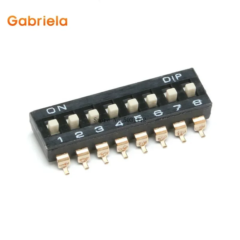 10 pcs/lot Slide Type SMT SMD Dip Switch 2.54mm Pitch 2 Row 4 Pin 2 Position / 8 pin 4 Position / 16 pin 8 Position