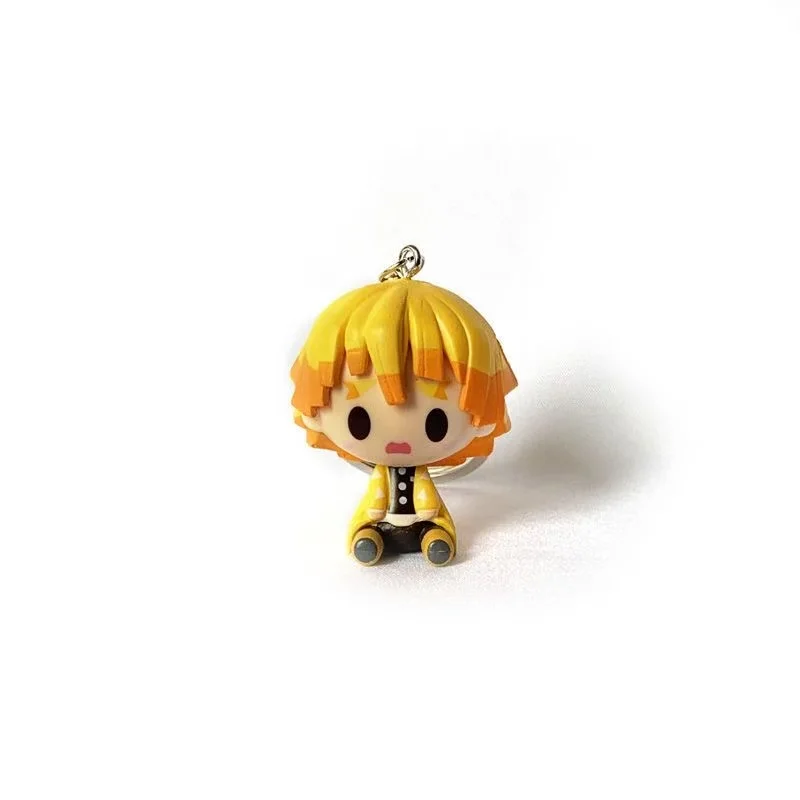 Anime Demon Slayer Tanjirou Nezuko Portachiavi Modello Figura carina Inosuke Agatsuma Zenitsu Giocattoli Borsa Accessori Regali per bambini 4 pezzi s