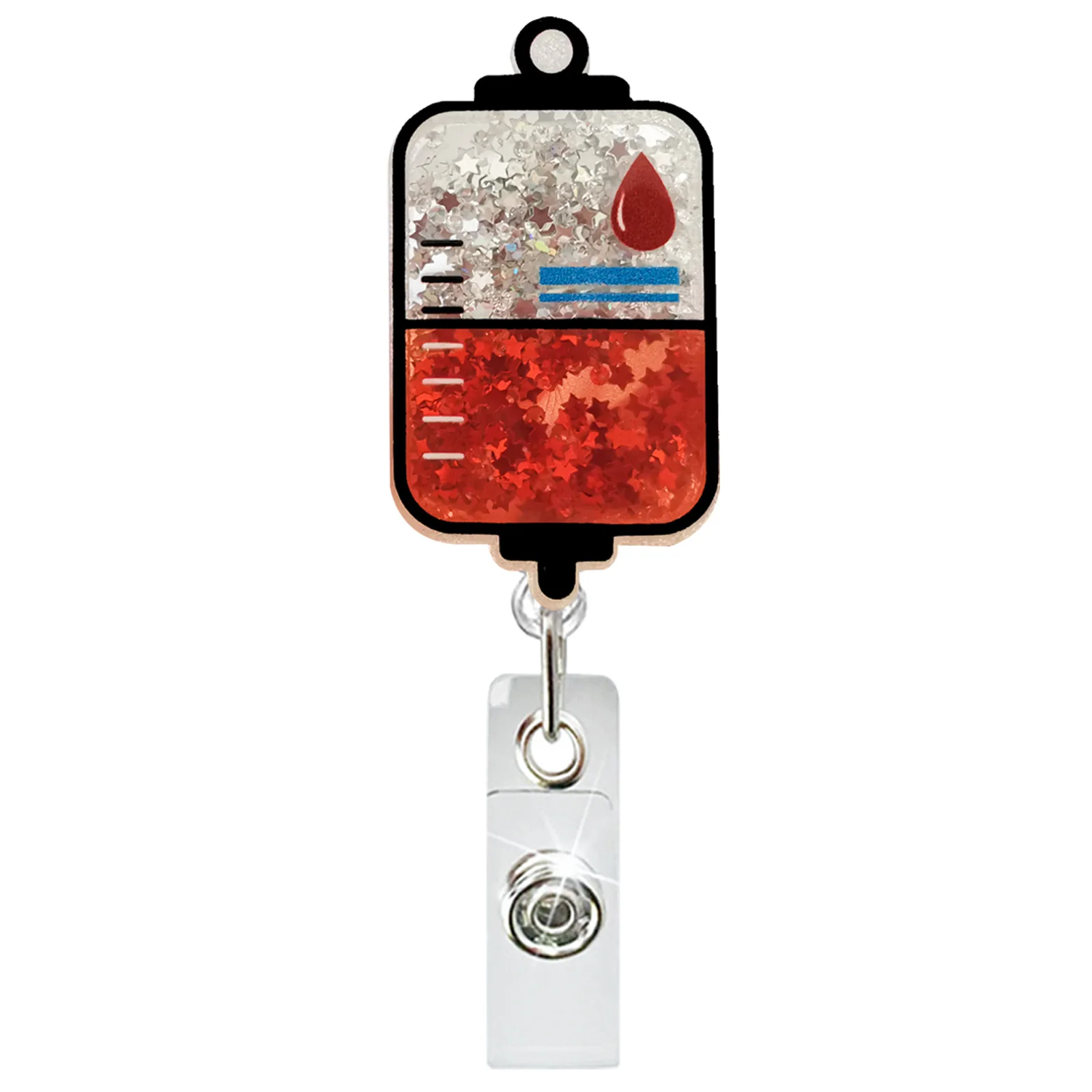 حامل شارة الهوية، بكرة شارة الرمال المتحركة، حامل شارة، بكرة قابلة للسحب لطبيب المستشفى الاحترافي للرعاية الصحية #6