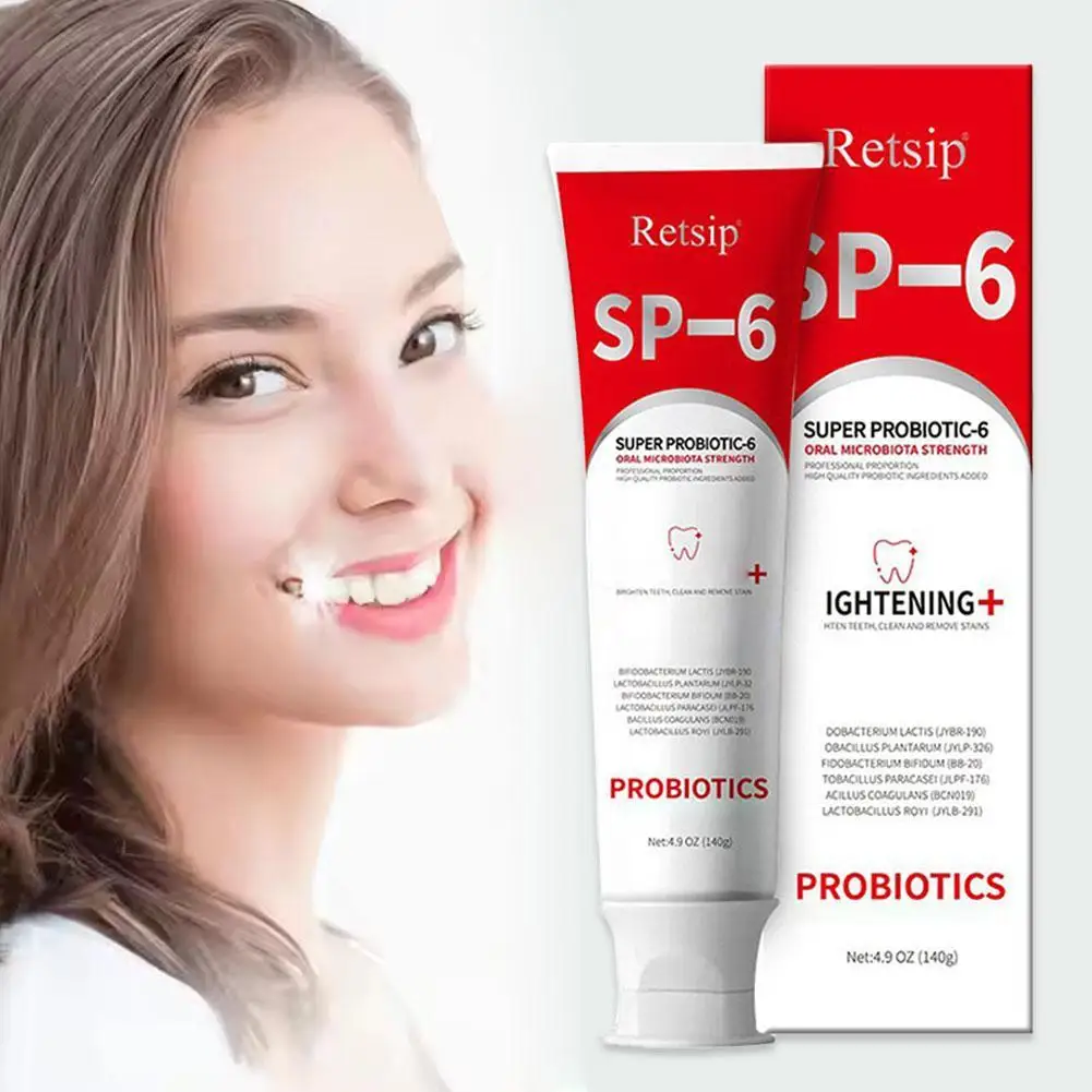 Probiotic Toothpaste Remove Plaque Stains Oral Hygiene Cleaning Fresh Breath Protect Gums Teeth Whitening Care Products 140g