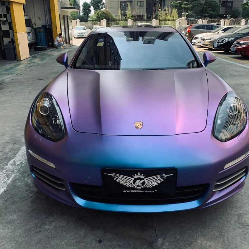 

Car Vinyl Wraps Supplier Matte Chameleon Metallic Auto Wrapping Foil Film Anti Scratch Full Vehicle Vinyl Wrap Rolls for Cars