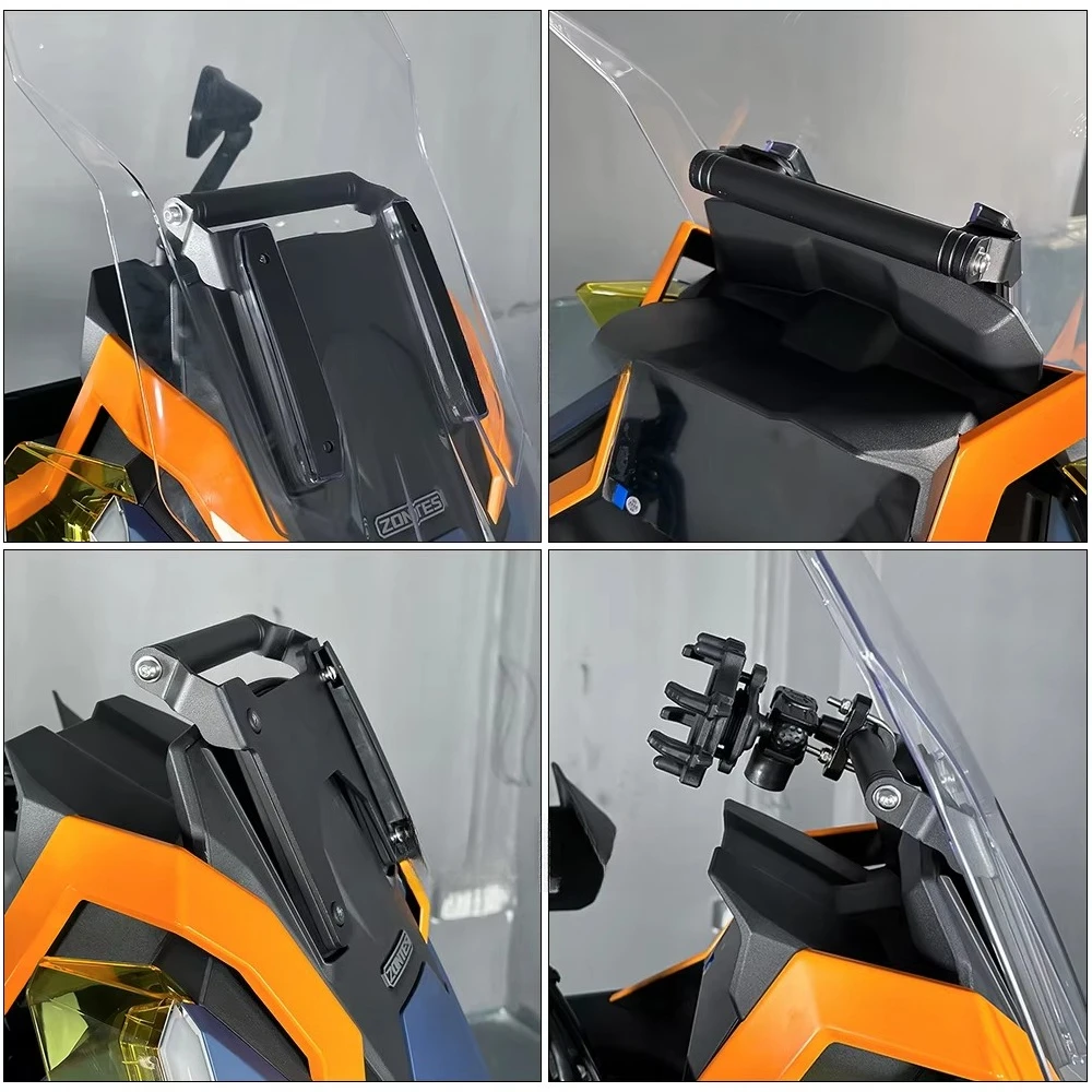 For ZONTES 703F F703 703 F 2025 2024 Motorcycle Handlebar Extension GPS Navigation Bracket Crossbar Phone Stand Holder 22mm Bar