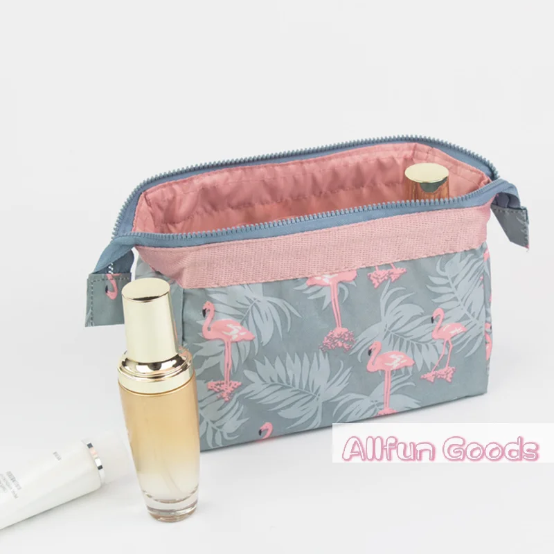 Beauty For Makeup - [TG835]Women Travel Flamingo Make Up Bag