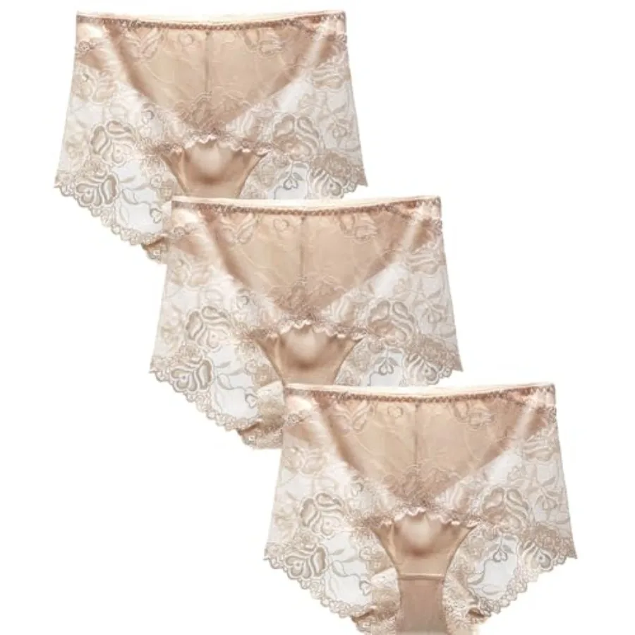 

Женские трусики с полным покрытием и кружевом в ретро-стиле – комфортное нижнее белье во французском стиле, не скатываются и не сползают.