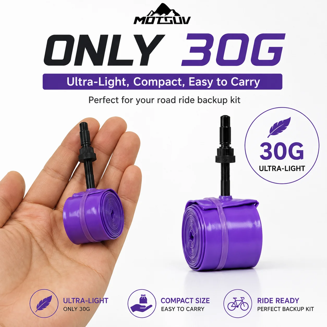 ยางในจักรยาน TPU 4 ชิ้น ขนาด 7 - Inner Tube 700C บทวิจารณ์และราคา