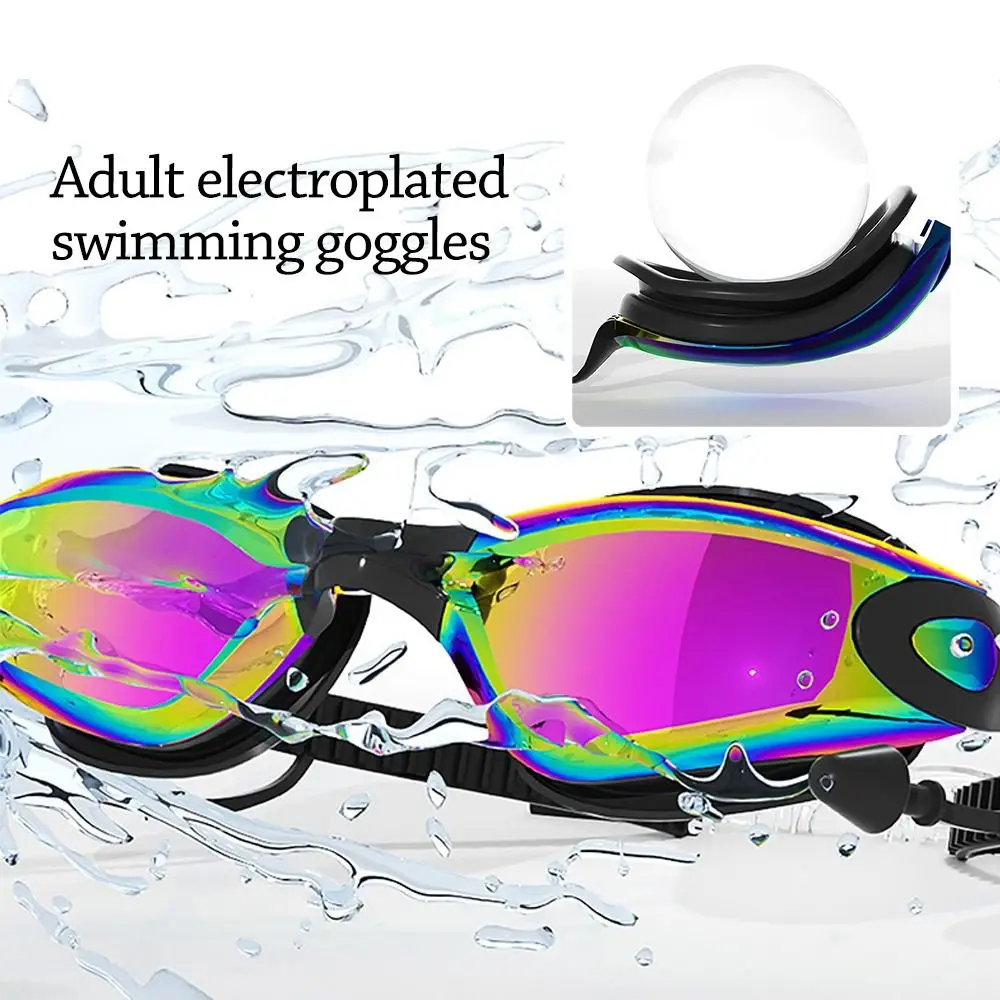 

Creative HD Summer Swimming Goggles Anti Fog Silicone Swim Eyewear Waterproof Adjustable Eyeglasses Men Women