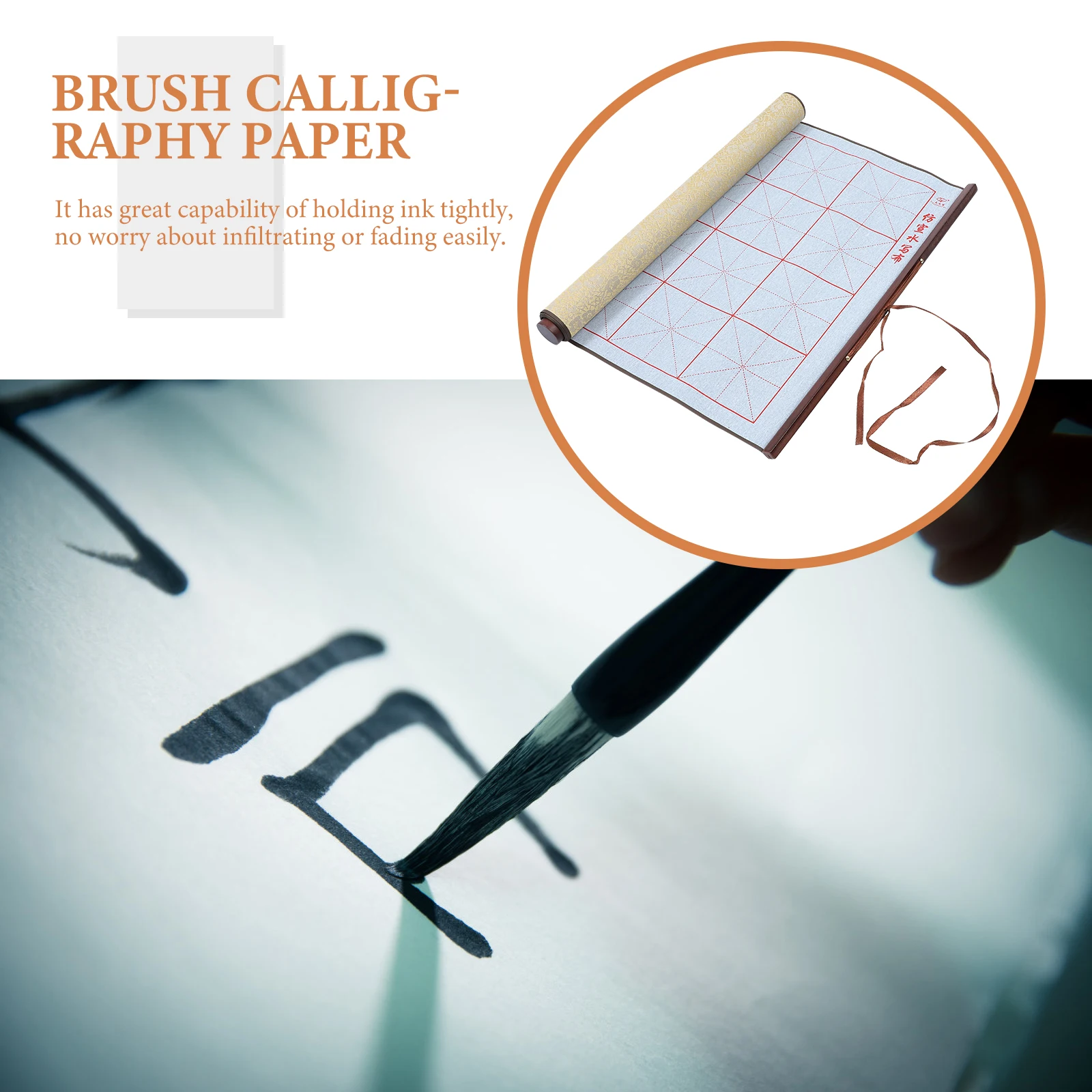 

Water Writing Calligraphy Practicing Scroll Non woven Fabric Home Supply Art Wall Stable Long Water Writing Cloth Service