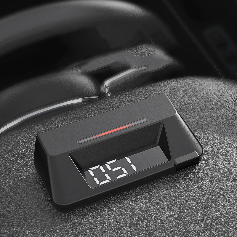 عداد سرعة السيارة ذو الشاشة المزدوجة الرقمي HUD ODB القيادة عداد السرعة الزجاج الأمامي العارض الجهد رئيس يصل العرض لمركبات الشاحنات #2