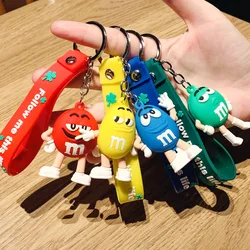 Web Celebrity Hot Style Key Chains Cute M Bean Cartoon Keychain Children 's Surprise Birthday Gift Accessories Keyring Face New