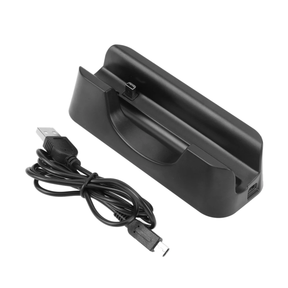 High Efficient ABS Plastic USB Charging Stand Dock Station with Cable for Nintendo NEW 2DS LL XL Game Console Accessories