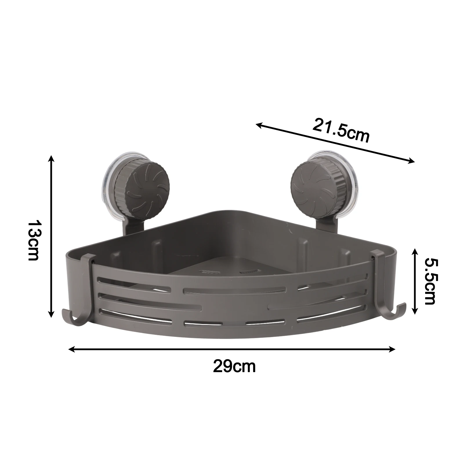 

Triangular Shelf Corner Shower Rack Suction Cup Wall Mounted Shampoo Towels Makeup Storage Rack Bathroom Organizer Storage Tray