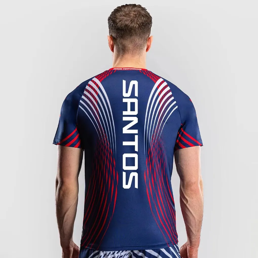 Sommer Chandler Übergroßes Schnelltrocknendes Atmungsaktives T-Shirt für Sport Streetwear Familien-Matching Freedom 250 Fight Night Walkout Trikot – Detail 17