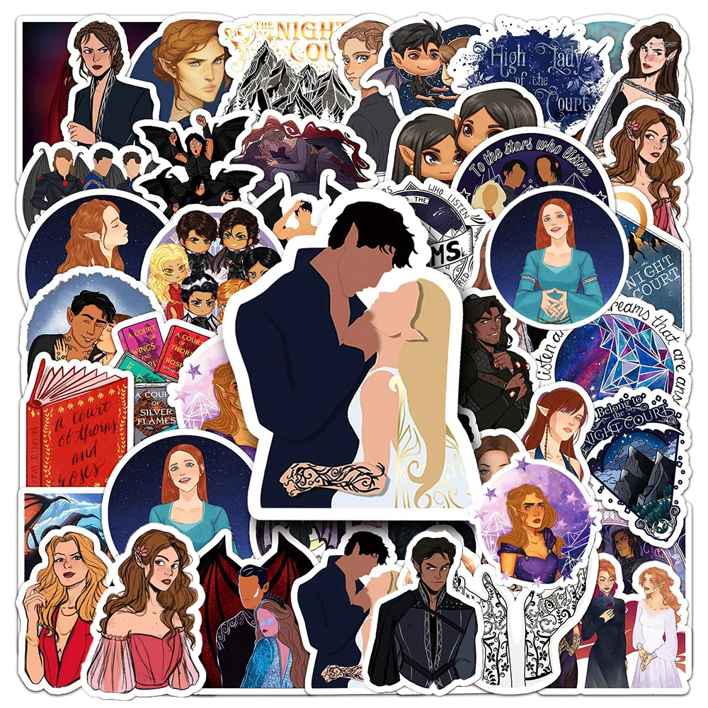 10/30/50 Stück Acotar Merchandise Cartoon-Aufkleber Wasserfeste Graffiti-Sticker für Gepäck Laptop Handy Coole Dekorations-Aufkleber-Set