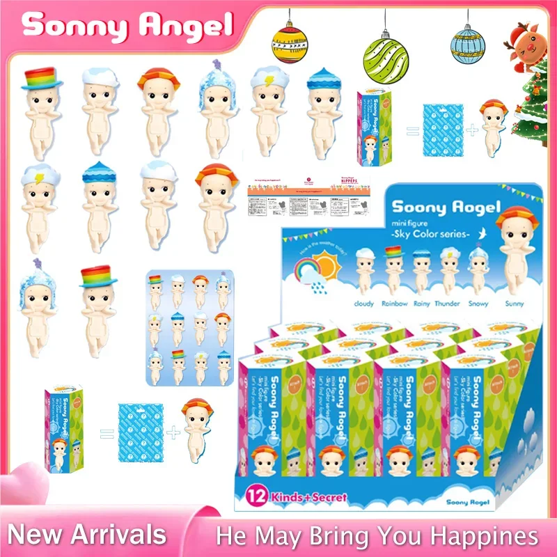 Sonny Angel Blind Box Angel Weather Anime Figures Ornaments Dolls Christmas Gift Desktop Ornament Christmas Toy Doll