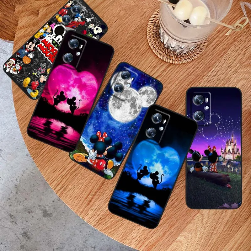 

Disney Mickey Mouse Couple For OPPO Reno 7 A96 A40 A58 5 6 Realme GT A74 A78 Neo2 A74 A78 Find X5 X3 X7 X8 Black Phone Case