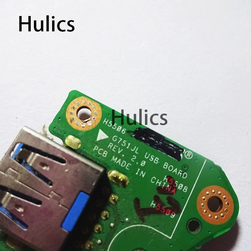 Hulics Used G751JL USB BOARD For ASUS G751J  G751JY G751JM G751JT G751 USB3.0 Board Platelets Laptop IO