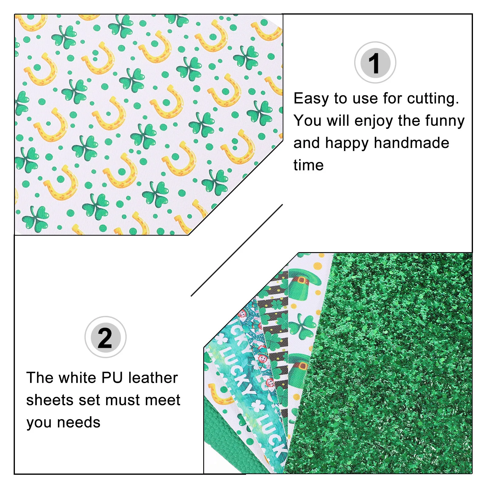 

7pcs Fabric Sheets Assorted Colors Glitter Sequined Pu Craft Material For Diy Jewelry Phone Cover Home Decor