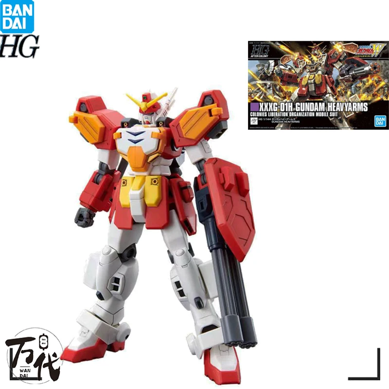 ORIGINAL BANDAI GUNDAM ANIME MODEL HGUC XXXG-01H GUNDAM HEAVYARMS ACTION FIGURE ASSEMBLY TOYS FOR KIDS GIFT