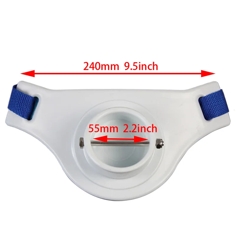ISURE MARINE Cinturón de combate de pesca de 2,3 pulgadas de diámetro interior 360 °   Soporte ajustable para caña de pescar