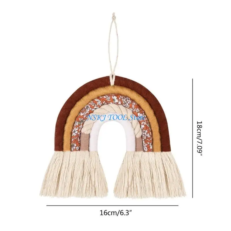L8RC Handmade Woven Pendants Home Decoration Accessories for Bedroom Baby Kids Rooms