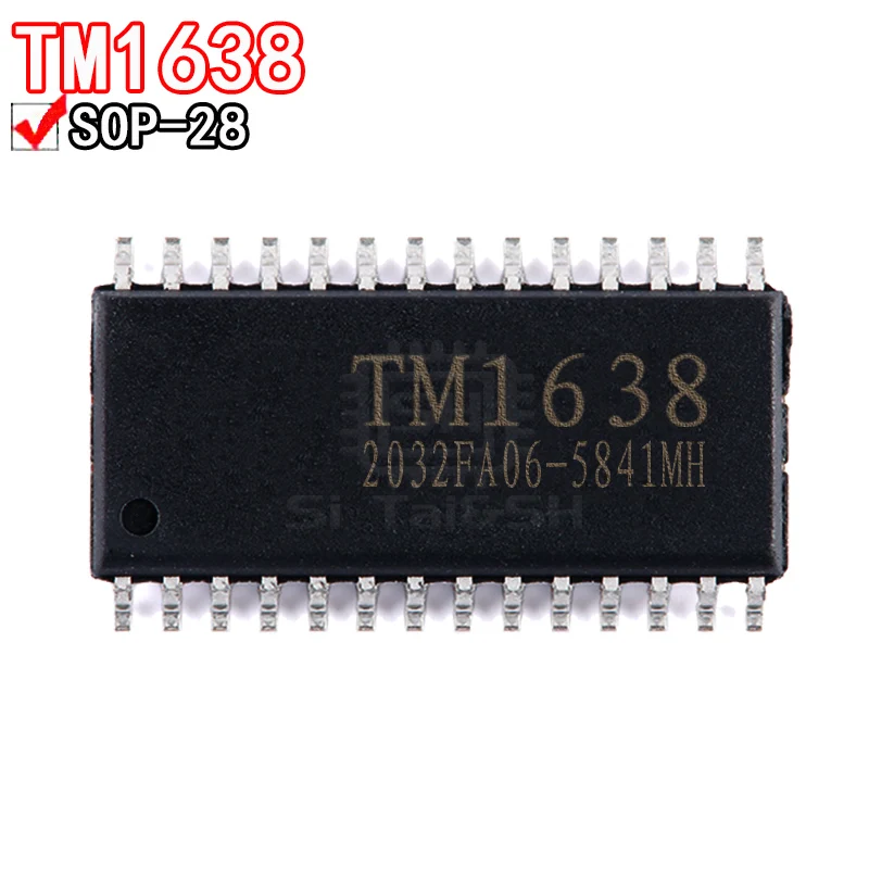 10PCS TM1638 SOP28 LED Nixie Treiberchip IC Patch