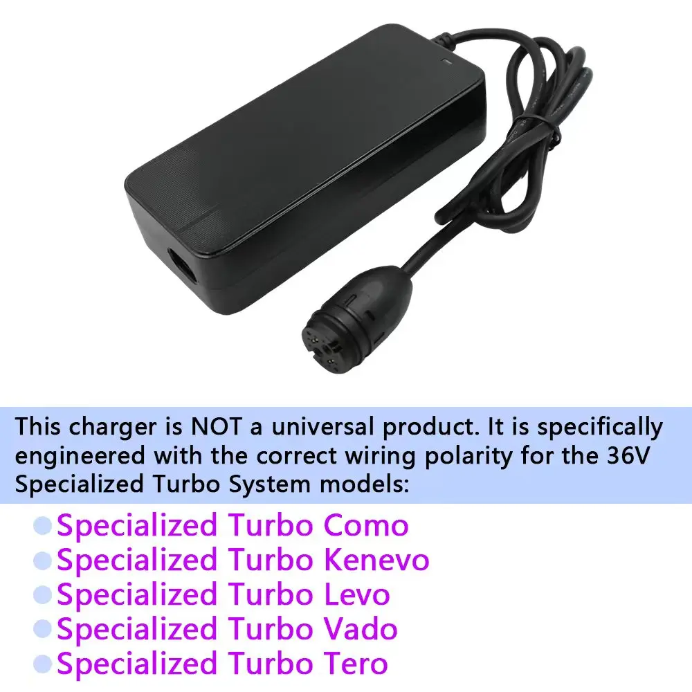 42V 2A 6 Pin Ebike Charger Rosenberger Plug Replacement For Specialized 36V Lithium Battery Electric Bicycle Power Adapter