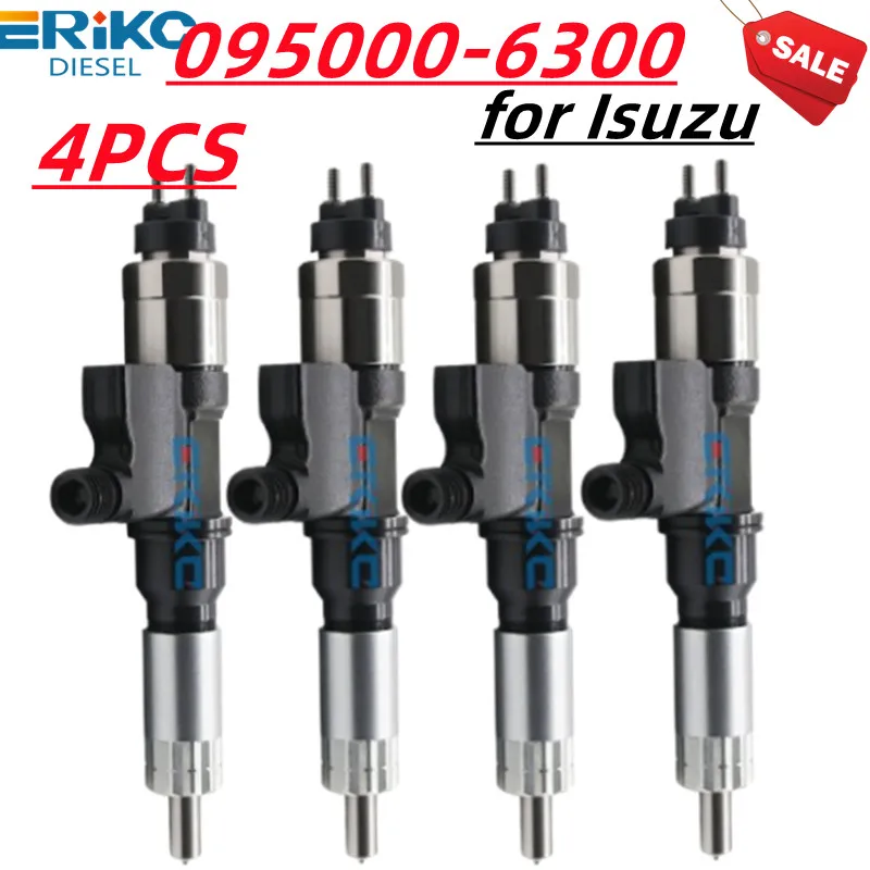 

4 шт. 095000-6300 дизельные большие автомобильные форсунки 1-15300436-0 ERIKC форсунка дизельного топлива для ISUZU Hitachi