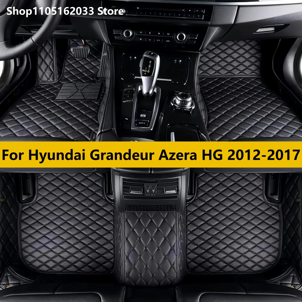 

Car Floor Mat For Hyundai Grandeur Azera HG 2012 2013 2014 2015 2016 2017 Waterproof Pad Car Mats Foot Covers Car Accessories