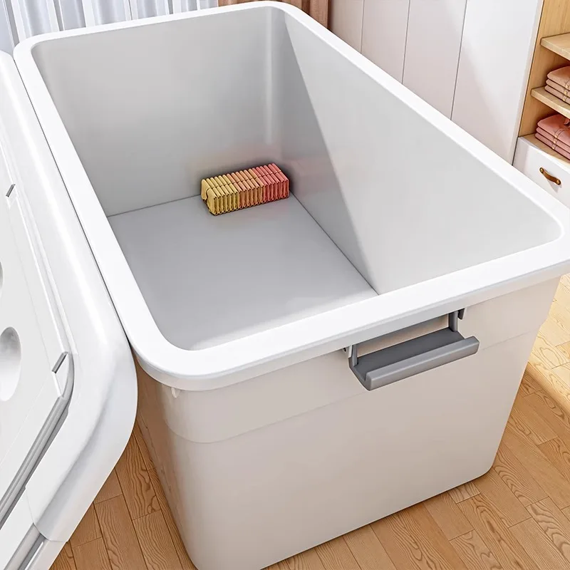 

Large Capaci Plastic Storage Box for Clothes Toys Quilts Extra Large Household Organizing Box European Sle with Handle