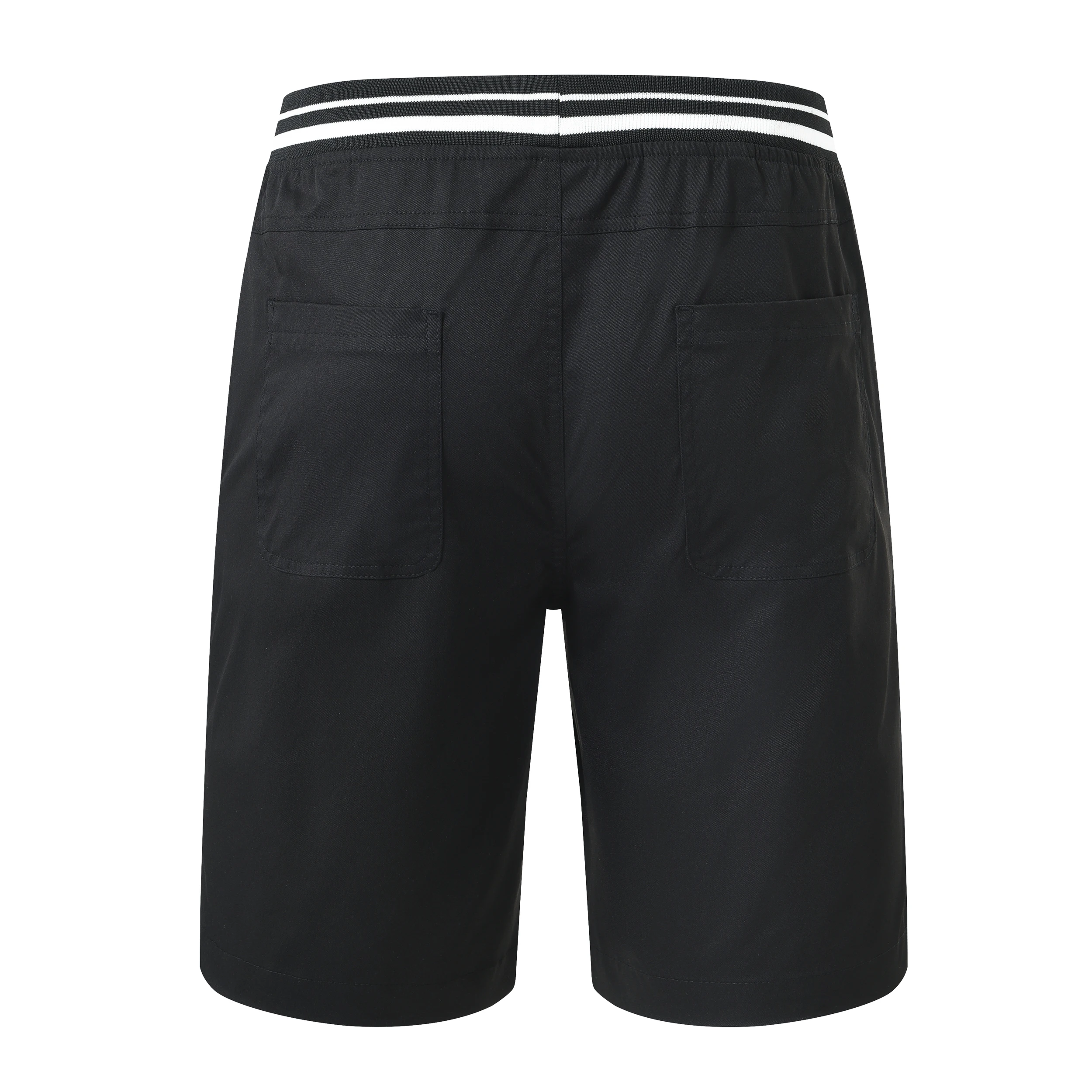 Mens Shorts Sports Solid Drawstring Casual Short Pants Summer Zippered Pocket Loose Sweatpants