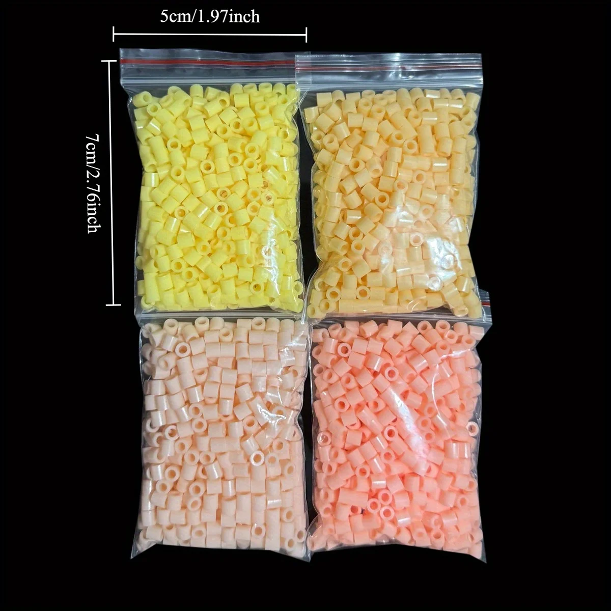 4000 pezzi di perline Hama 4 confezioni di perline fusibili da 5 mm Materiali per la produzione fatta a mano fai-da-te - Perline fusibili puzzle pixel creativi Giocattoli per bambini