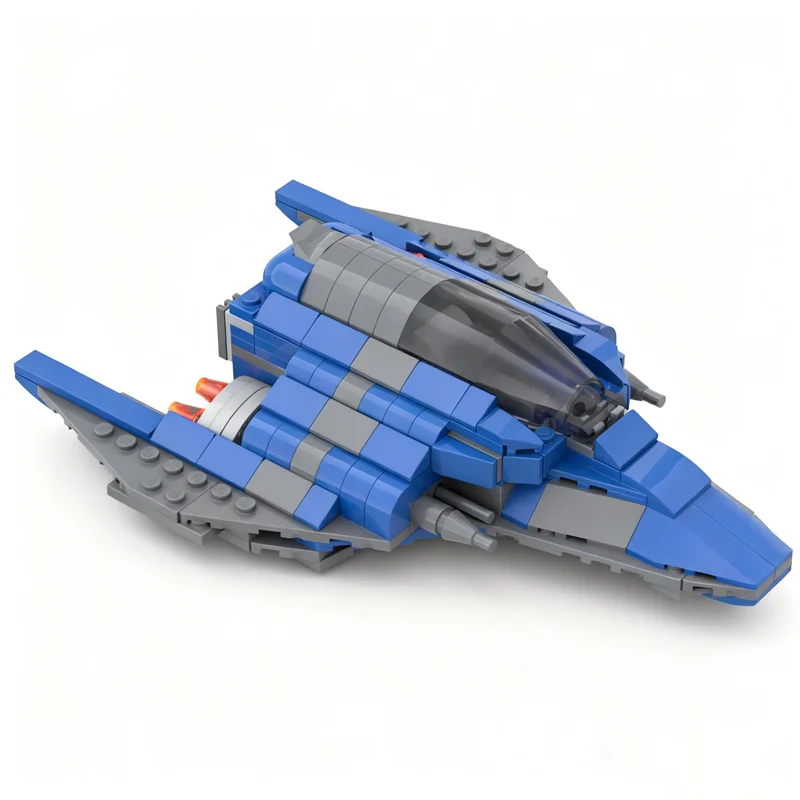 284 pçs moc supralight corp dardo interceptor estrela batalha modelo blocos de construção construção presentes natal brinquedo tijolo crianças