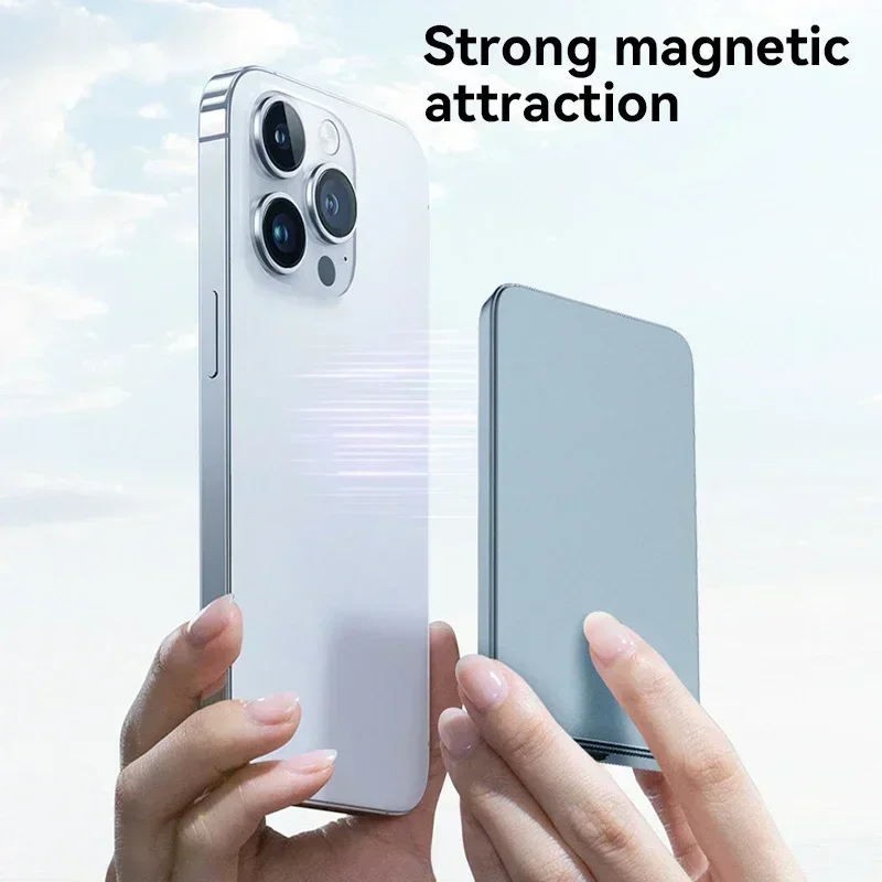 Lenovo 50000mAh Magnetic Wireless PowerBank Fast Charging PD22.5W Portable External Thin Battery for Magsafe For iPhone Samsung - view 5
