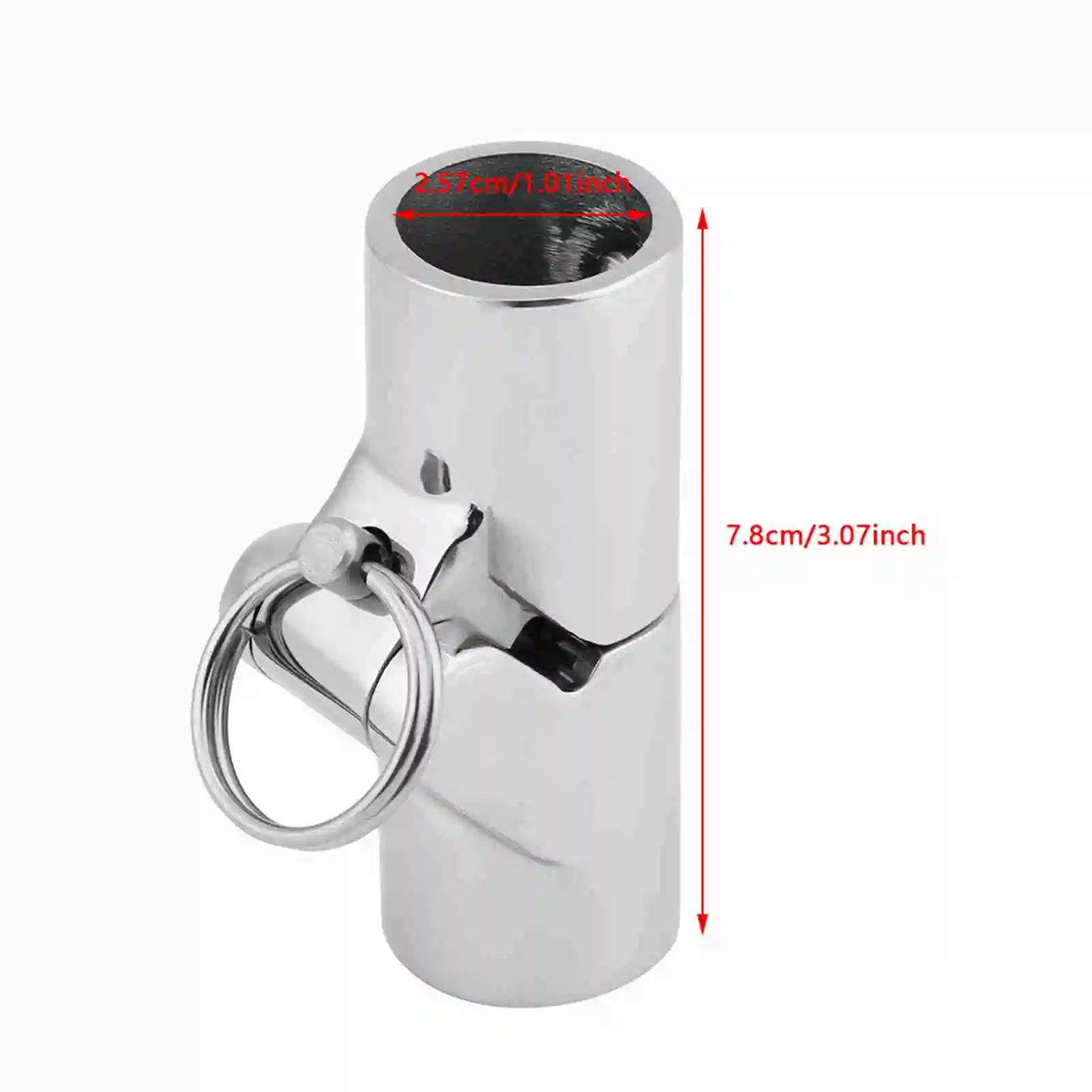 ZK20 Marine Edelstahl klappbare Drehkupplung Rohr Rohrverbinder Boot Hardware Fitting