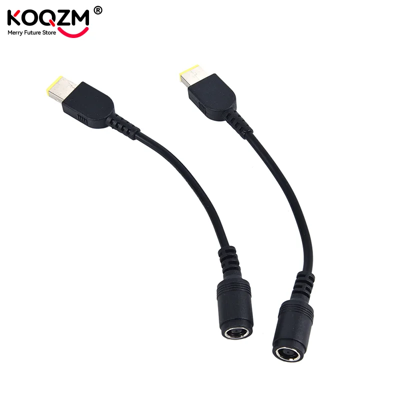 Round Jack to Square Plug Adapter Charger Power Converter For Thinkpad