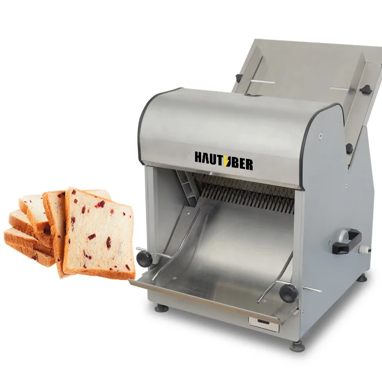 Commercial Industrial Adjustable Loaf Bread Toast Slicer Machine Electric Automatic Bakery Toast Cutting