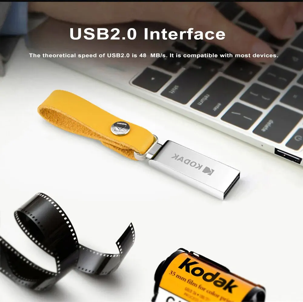 KODAK USB 2.0 Pen Drive 16 Go 32 Go 64 Go K122 Clé USB en métal