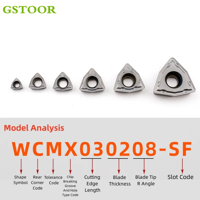 

Carbide Inserts WCMX030208 WCMX040208 WCMT050308 WCMT06T308 WCMT080412 CNC U-Drilling Turning Tools Lathe Cutter Indexable Drill