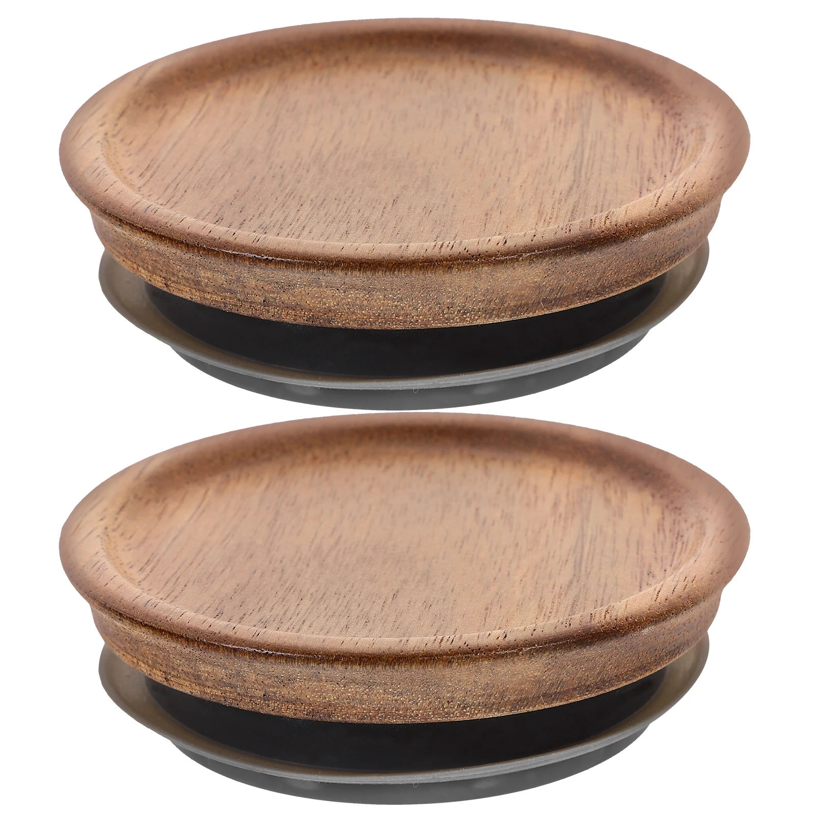 

2pcs Mason Jars Lids Acacia Wood Airtight Sealing Compatible Wide Mouth Canning Jars Storage Wooden Tank lids Kitchen Jar Covers