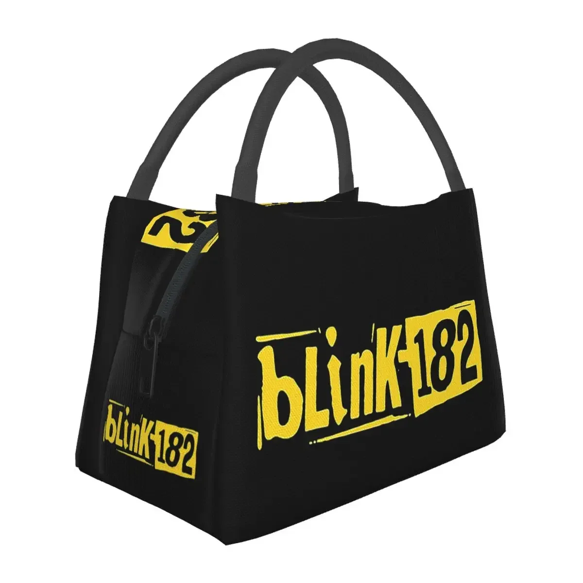 Blink 182 Punk Smile Lunch Bags Insulated Bento Box Portable Lunch Tote Picnic Bags Cooler Thermal Bag for Woman Student School