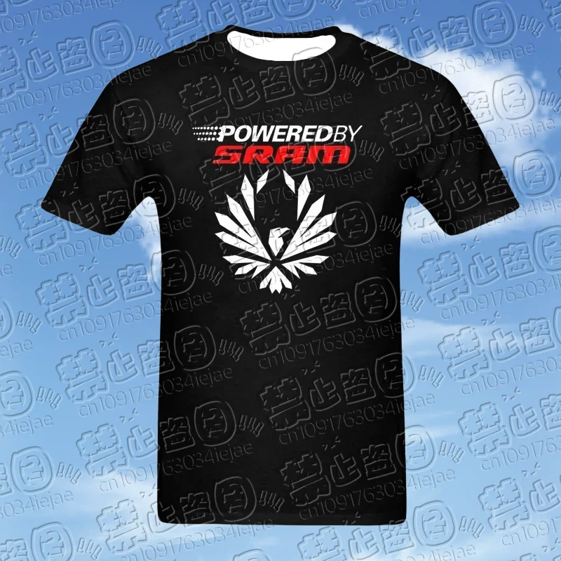 

MOTO Divertente Uomo t shirt t-shirt bianca Nero tee bikeer Sram Aquila Graphic T-Shirt degli uomini di Modo Classico Nero