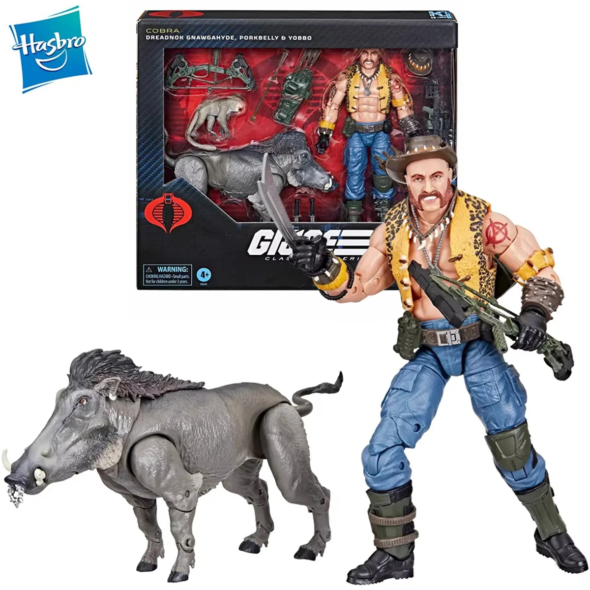 

Hasbro G.I. Joe Original Series Dreadnok Gnawgahyde and Pets Porkbelly & Yobbo F9241 Model Toys Christmas Gift Children Toys