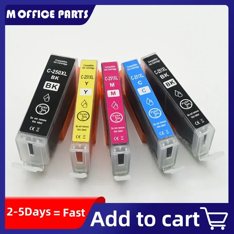 Compatible PGI250 PGI-250 CLI-251 ink cartridge For canon PIXMA MG5420 MG5422 MG5520 MG5522 MG6420 IP7220 MX722 MX922 IX6820