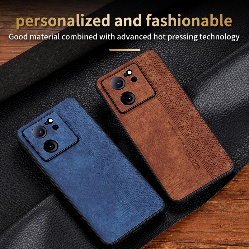 For Xiaomi 13T Чехол для back cover Skin Feel Shockproof Matte Leather Case Soft Funda For Xiaomi 13T