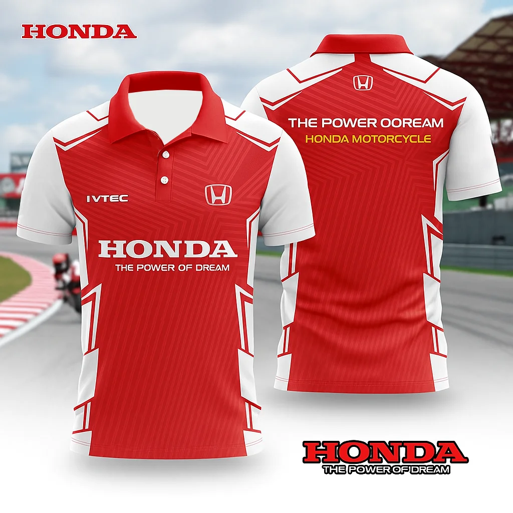 

Hot Trend Honda Racing Men’s Polo Shirt Comfortable Outdoor Streetwear Ideal for Sports and Casual Outfits
