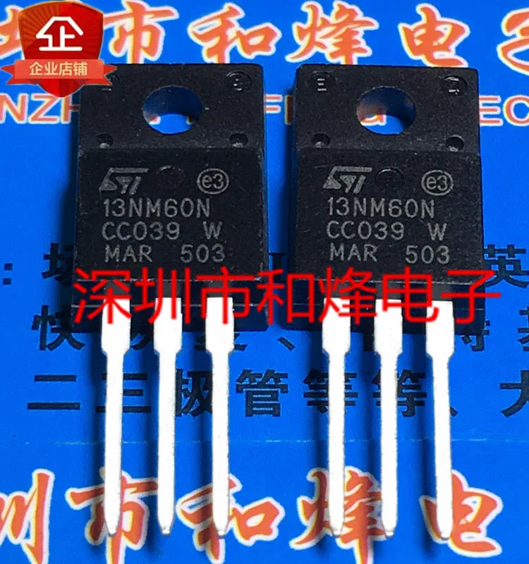 1PCS STF13NM60N 13NM60N 13NM60 MOSFET N-CH 600V 13A TO-220F