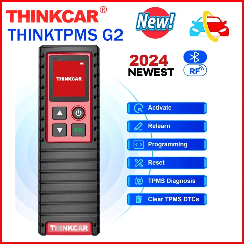 2024 New THINKCAR THINKTPMS G2 TPMS Sensor Programming Learning 315MHz 433MHz Car Tire Pressure Diagnosis Tool For ThinkTool Pro